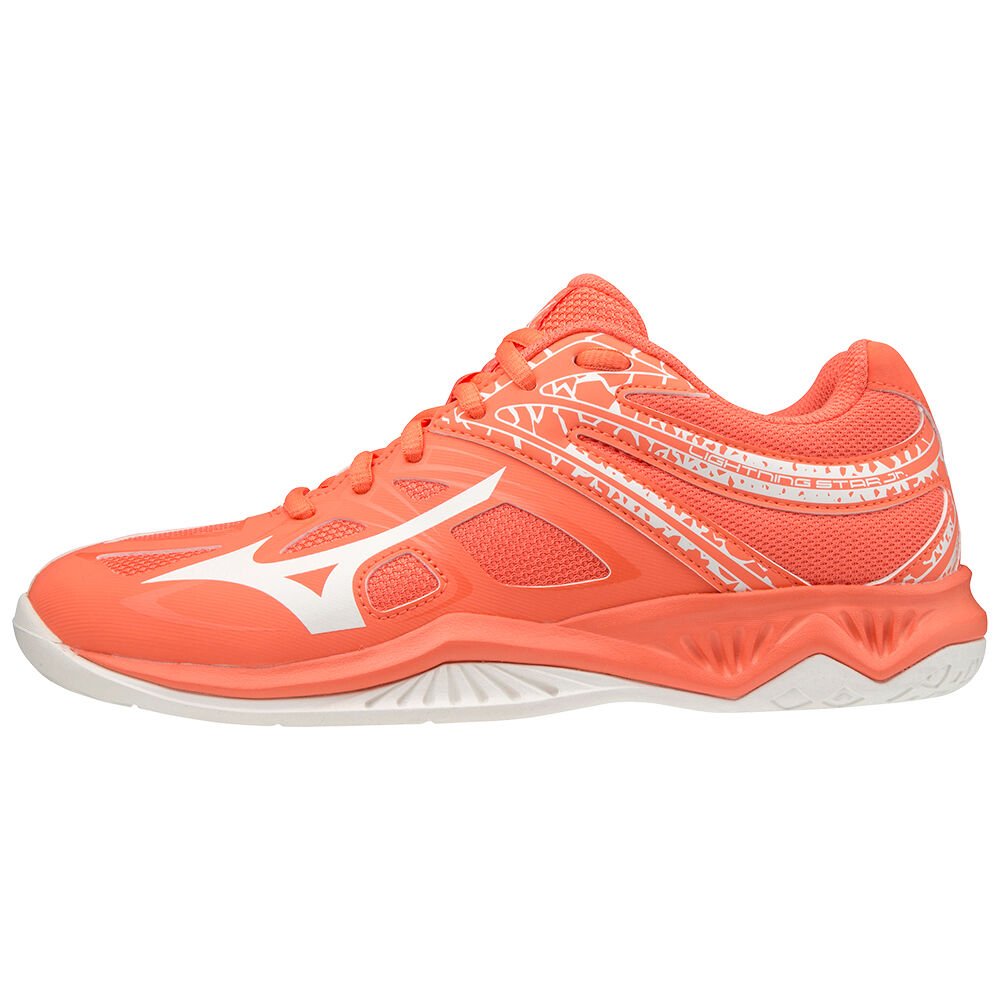 Scarpe Pallavolo Mizuno Lightning Star Z5 Donna - Corallo/Bianche/Corallo - 43752-JBGE